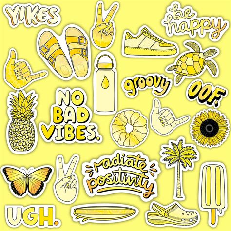 Yellow Stickers Big Moods