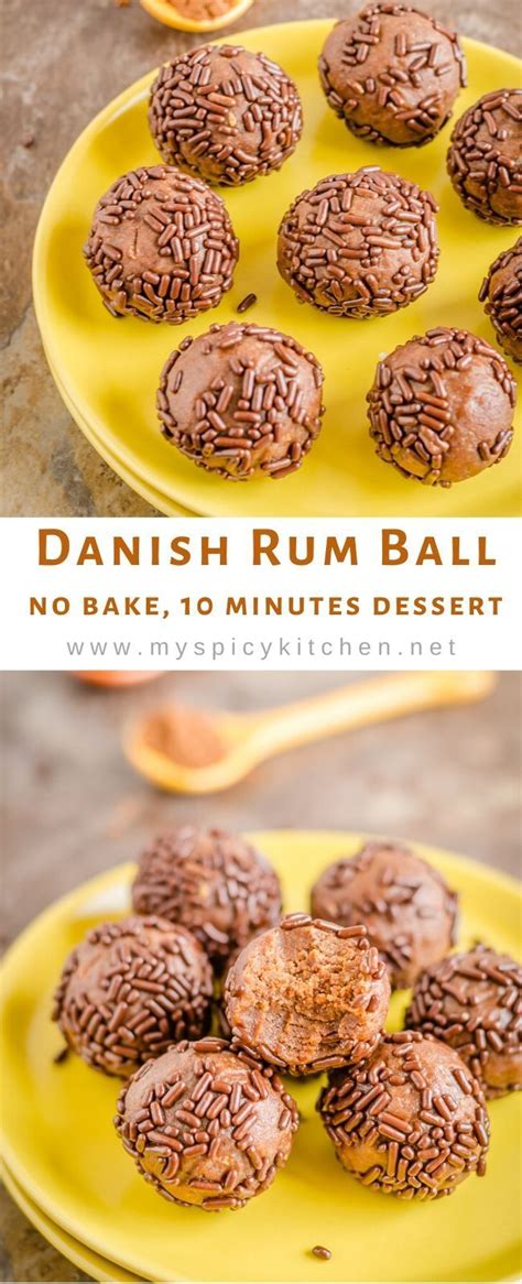 Romkugler Danish Rum Balls Recipe Fast Dinner Recipes Food