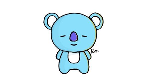 How To Draw Koya Drawing Koya Bt21 Handmade Pixel Art – Theme Loader