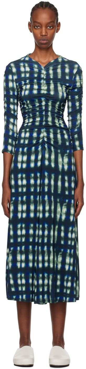 Blue Green Proenza Schouler White Label Maxi Dress By Proenza