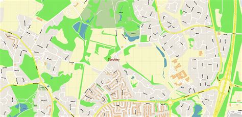 Telford Area Uk Map Vector City Plan High Detailed Street Map Editable