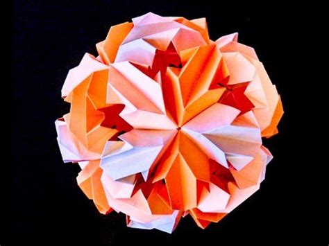 How To Make Leroy S Origami Chrysanthemum Icosahedron Kusudama Youtube