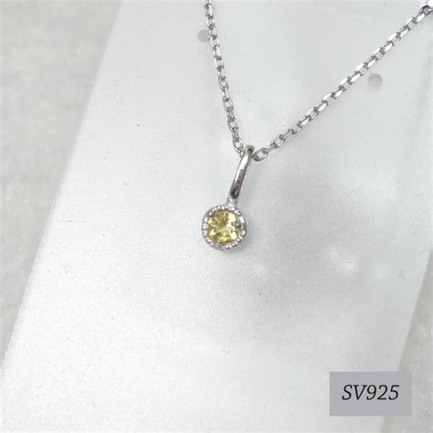 《sale6600→3300》【11月誕生石】シトリン♡金運仕事運充実した日々癒しストレス緩和運♡【sv925】 ネックレス