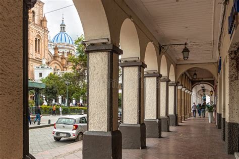 Historical Center Of The City Cuenca New Cathedral Arch Shaped Aisle