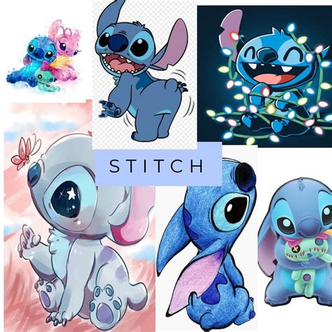 Collage Of Stitch Cute Galaxy Wallpaper Collage Background Stitch