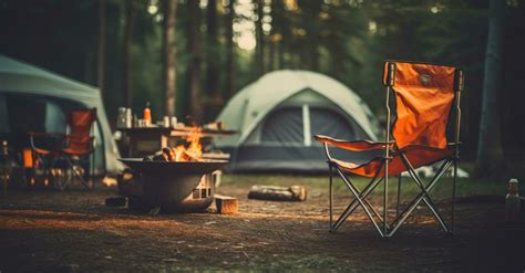 Camping chairs and tent 29563349 Stock Photo at Vecteezy