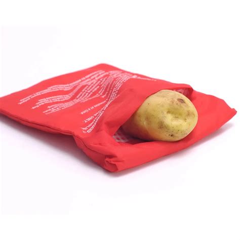 Pc New Red Oven Microwave Baked Red Potato Bag For Quick Fast Cook