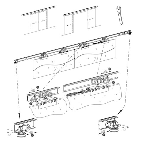 Synchronization Kit For Glass Doors SLID UP 190 By MANTION