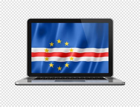 Bandeira De Cabo Verde Na Tela Do Laptop Isolada Na Ilustra O D