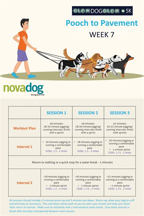 Dog Training Schedule Template - Social Media Template