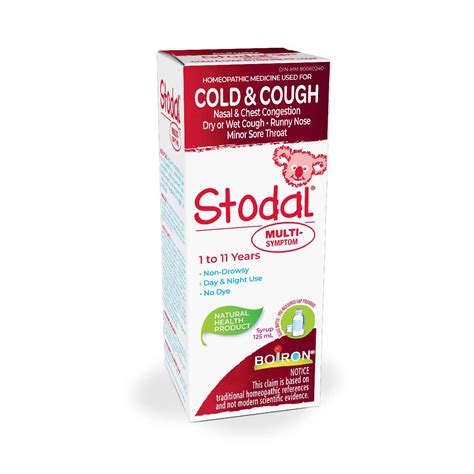 Boiron Stodal Childrens Cold And Cough Multi Symptom Syrup 125ml