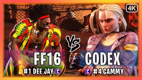 SF6 Rank 1 Dee Jay Vs Cammy Codex Street Fighter 6 YouTube