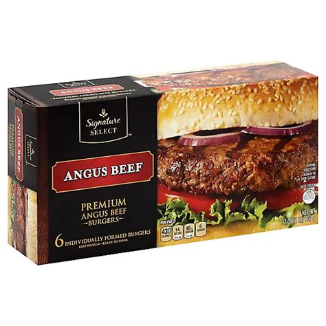 Signature Select Premium Angus Beef Patty 6 Ct Randalls