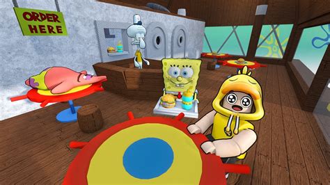 Makan Di Krusty Krab Roblox Escape The Krusty Krab And Spongebob Obby