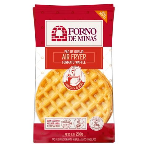 Pão de Queijo Congelado Waffle Forno de Minas Pacote 200g Hakuo