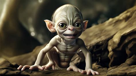 Baby Gollum by valvik on DeviantArt