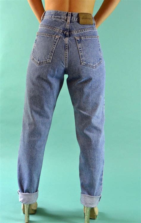 Vintage Denim Calvin Klein Jeans S High Waisted Jeans Faded Etsy