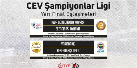 CEV Şampiyonlar Liginde yarı final programı belli oldu