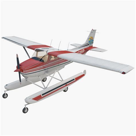 3d Cessna 172 Seaplane