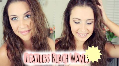 Heatless Beach Waves Hair Tutorial Courtney Lundquist YouTube