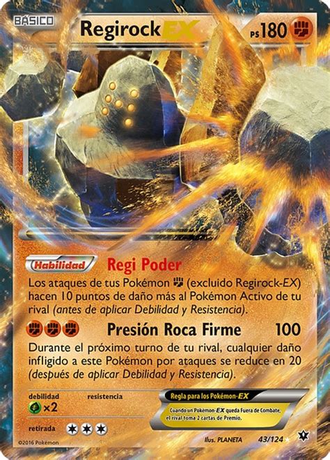 Regirock EX Destinos Enfrentados TCG WikiDex la enciclopedia Pokémon