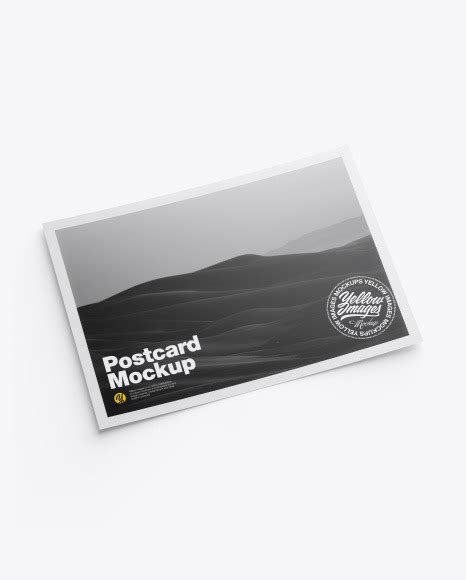 Matte A5 Postcard Mockup Free Download Images High Quality Png 