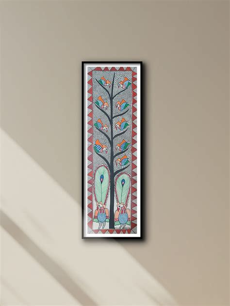 Buy Indian Birds Wall Decor | Madhubani Painting