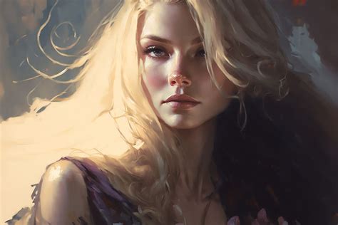 Girl Art Blonde Portrait Fantasy Face Hd Wallpaper Peakpx