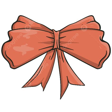 Cute Peach Ribbon Bow Bow Ribbon Tie Png Transparent Clipart Image