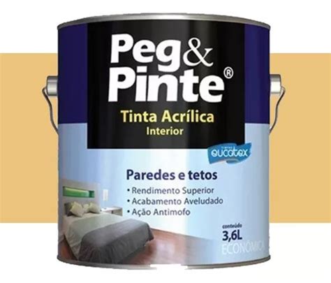 Tinta Acrílica Eucatex Peg Pinte 3 6 Litros Cromo Suave MercadoLivre