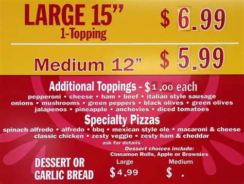 Cici's Pizza Menu, Menu for Cici's Pizza, Northshore, Houston ...