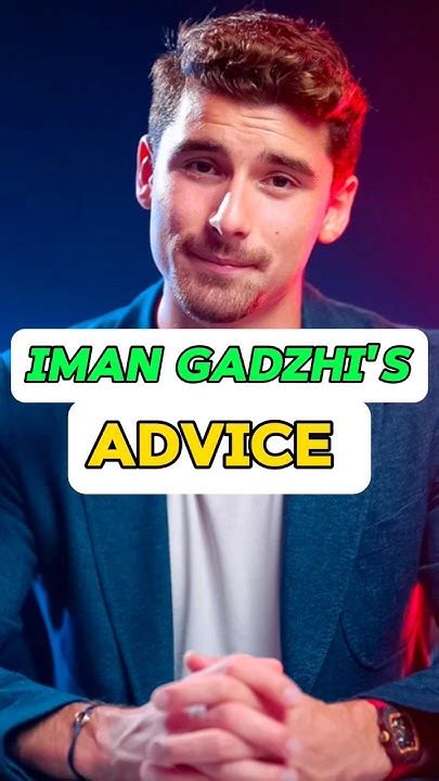 Iman Gadzhi Advice For Teenagers 🔥 Imangadzhi Iman Topg Motivation