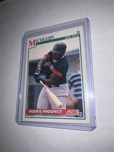 Score Mo Vaughn Boston Red Sox Rookie Prospect Baseball Card