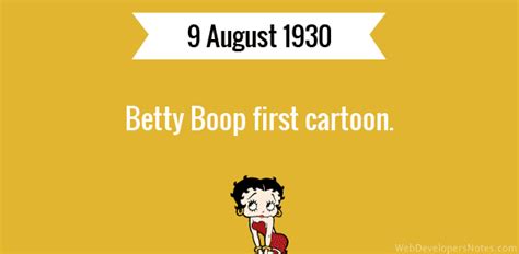 Betty Boop first cartoon