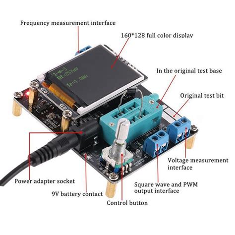 Mega Full Assembled Transistor Tester Lcr Diode Capacitance Esr