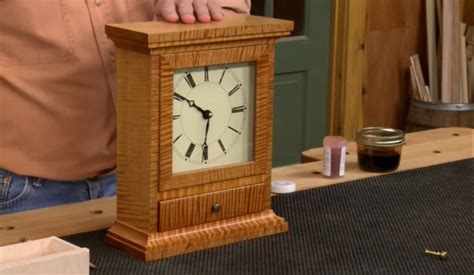 Building A Curly Maple Mantel Clock Mantel Clock Clock Wooden Clock