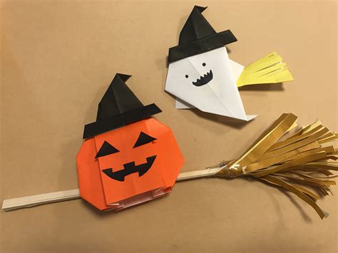 ハロウィンおばけ折り紙の簡単な作り方折り方〜幼児製作にもオススメ！