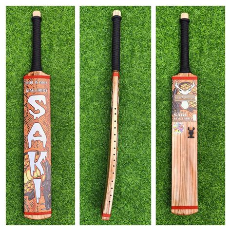 Saki King Cobra Burn Edition Cricket Bat Hard Tennis And Tape Tennis