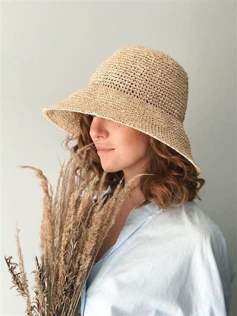 Crochet Raffia Sun Hat Pattern