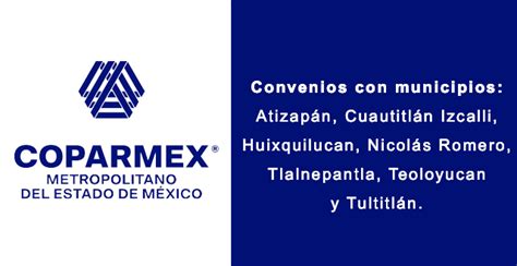 Convenios Locales Coparmex Metropolitano Del Estado De M Xico