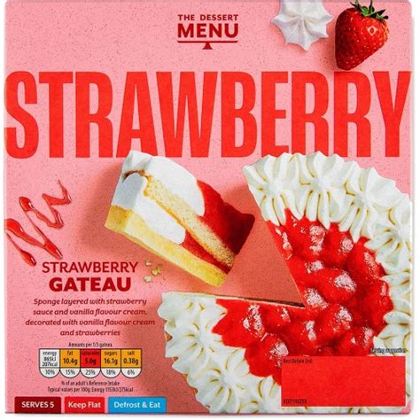 Dessert Menu Strawberry Gateau G Compare Prices Where To Buy