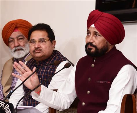 Punjab CM Addressing Press Conference At Punjab Bhawan Chandigarh