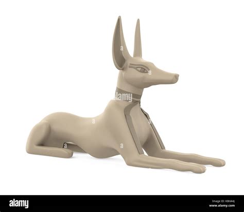 Egyptian Anubis Statue Isolated Stock Photo - Alamy