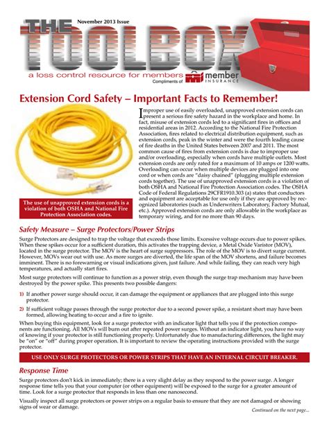 Extension Cord Safety – Important Facts to Remember!