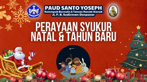 Live Perayaan Syukur Natal Tahun Baru Youtube