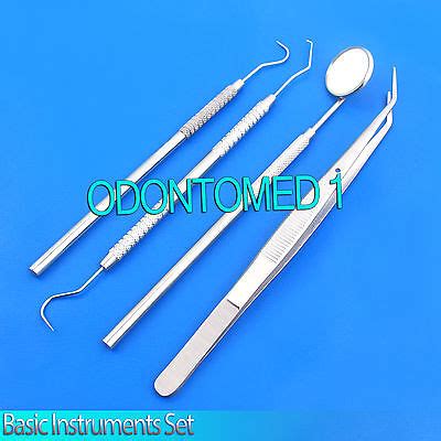 40 Instruments Basic Dental Set Mirror Explorer College Plier Stainless