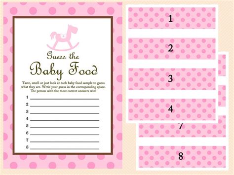 Baby Food Game Baby Food Jar Labels Baby Food Sign Baby - Etsy