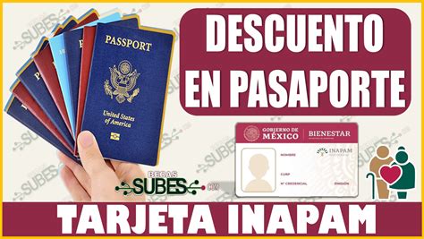 Tarjeta Inapam Descuento En Tr Mite De Pasaporte Junio