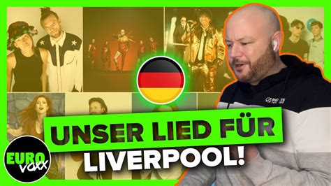 UNSER LIED FÜR LIVERPOOL ALL SONGS REACTION Germany Eurovision 2023