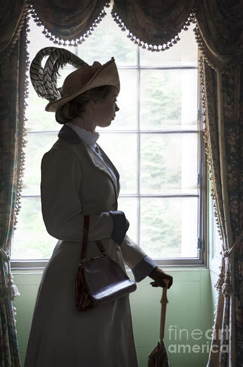 Edwardian Woman At The Window In Silhouette Photograph By Lee Avison